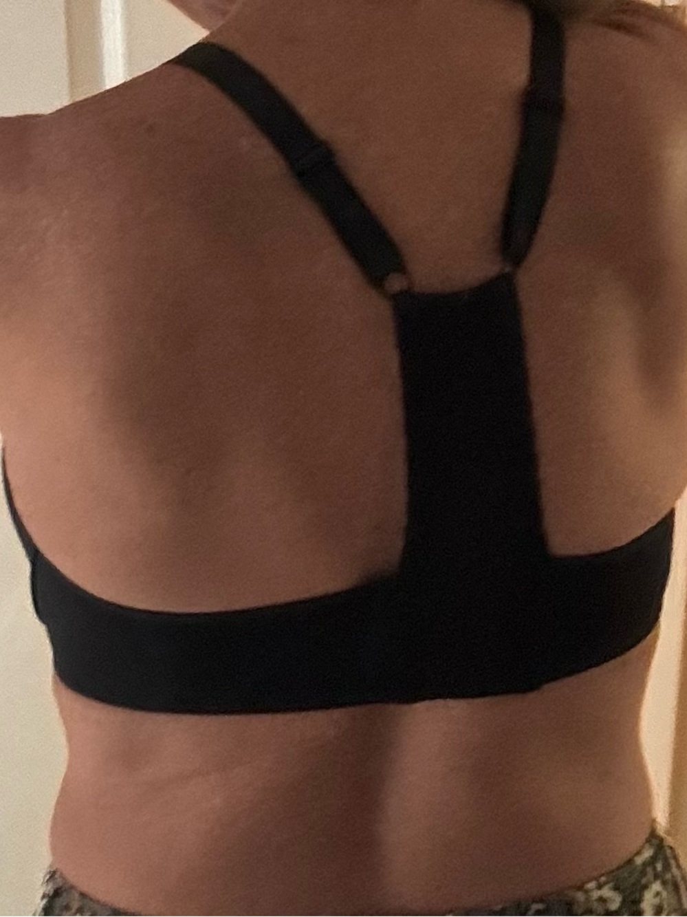 Black Racerback Bra